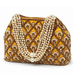 Handcrafted Pearl Embellished Potli Clutch