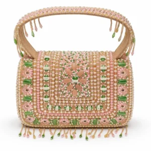 Handcrafted Beaded Fringe Handheld Clutch