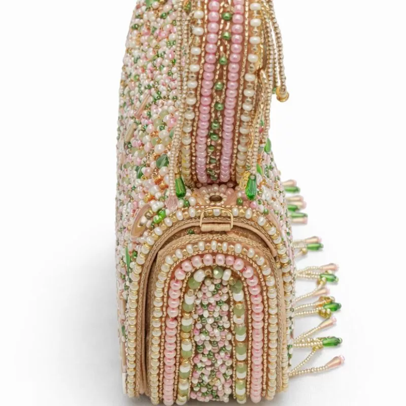Handcrafted Beaded Fringe Handheld Clutch - Image 4