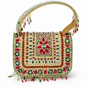 Handcrafted Beaded Handheld Clutch