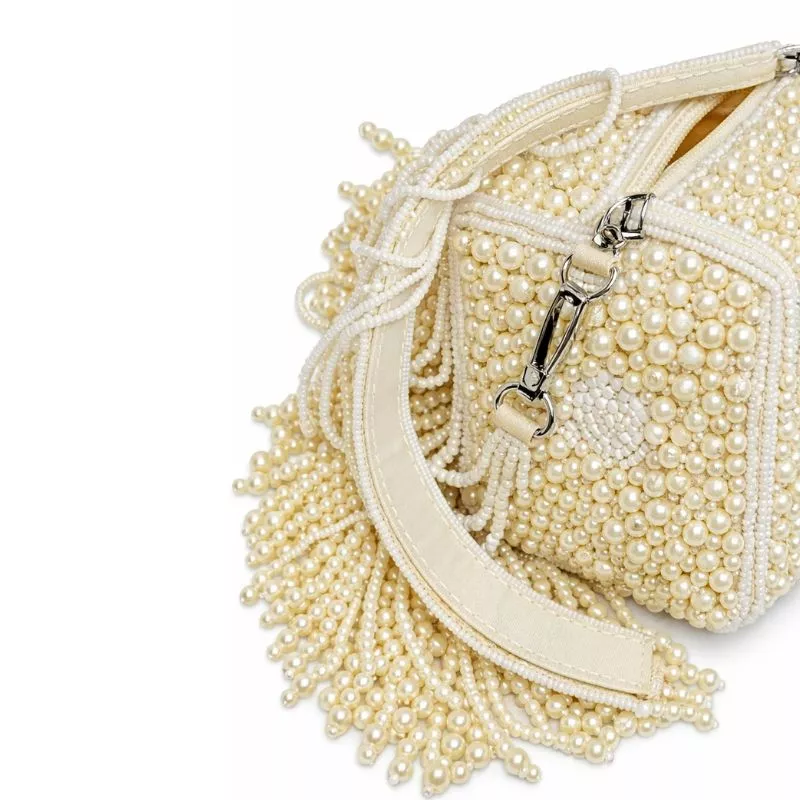 Pearl Beaded Sling Bag - Image 8