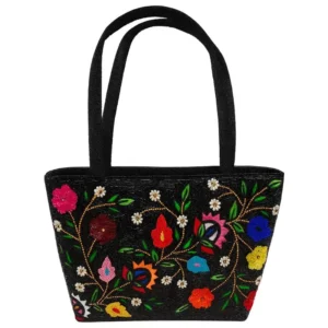 Handcrafted Floral Embroidered Tote Bag